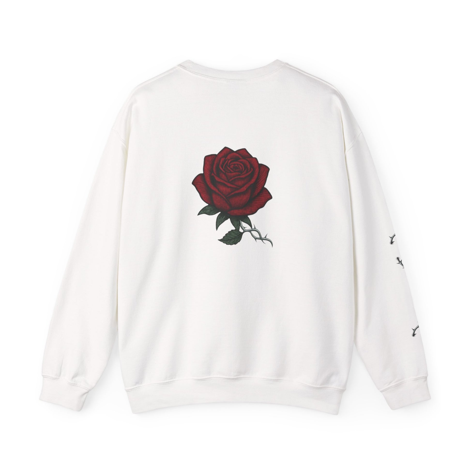 Valley Of Thornes Crewneck Hoodie - Premium clean rose streetwear 
